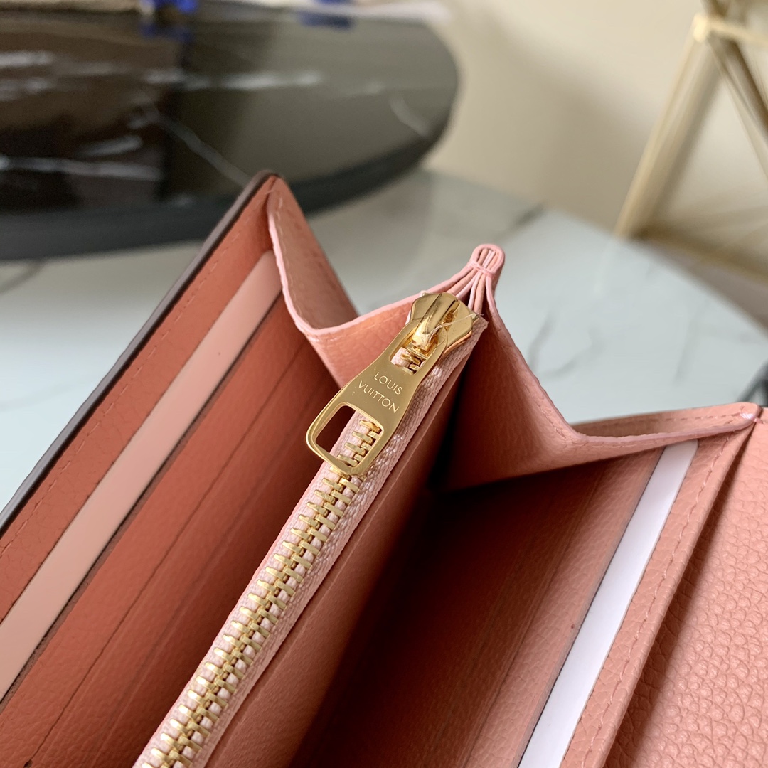 l0vis Vvtt0n sarah wallet monogram empreinte leather rose poudre m64082 19 x 10 x 2 cm