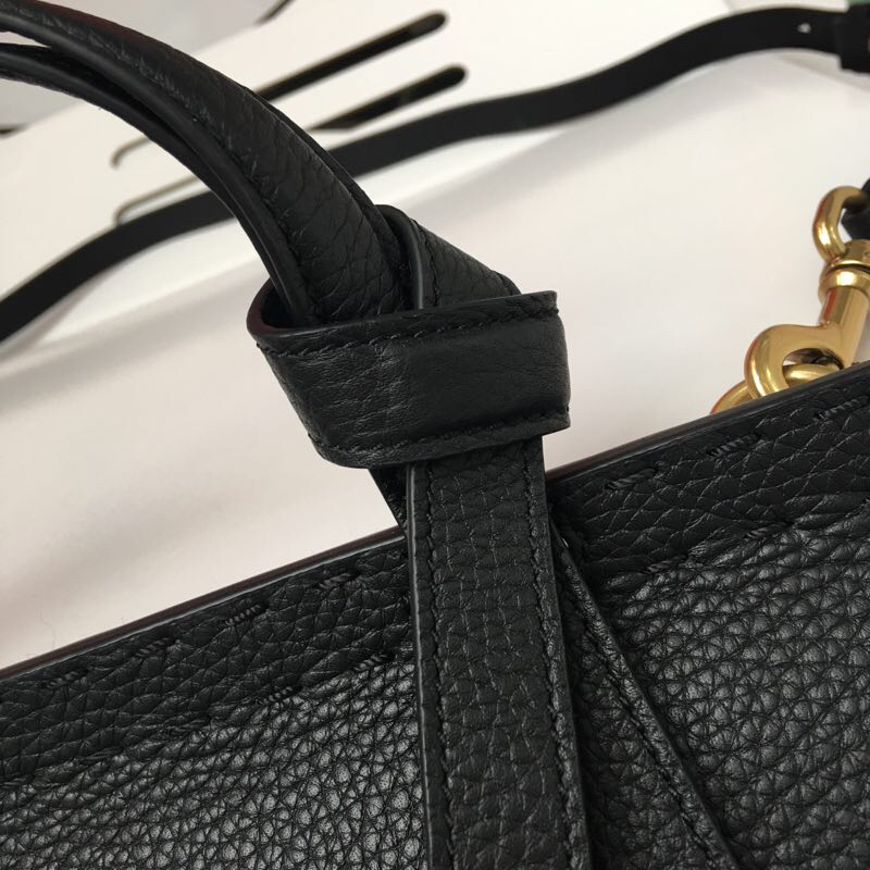 Gvc*1 gg marmont small top handle bag black leather 421890 31 x 13 x 23 cm