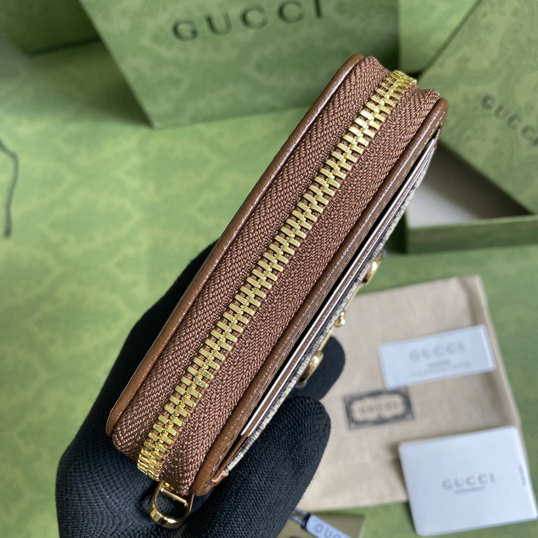 Gvc*1 horsebit 1955 card case brown 658549 11.5 x 8.5 x 3 cm