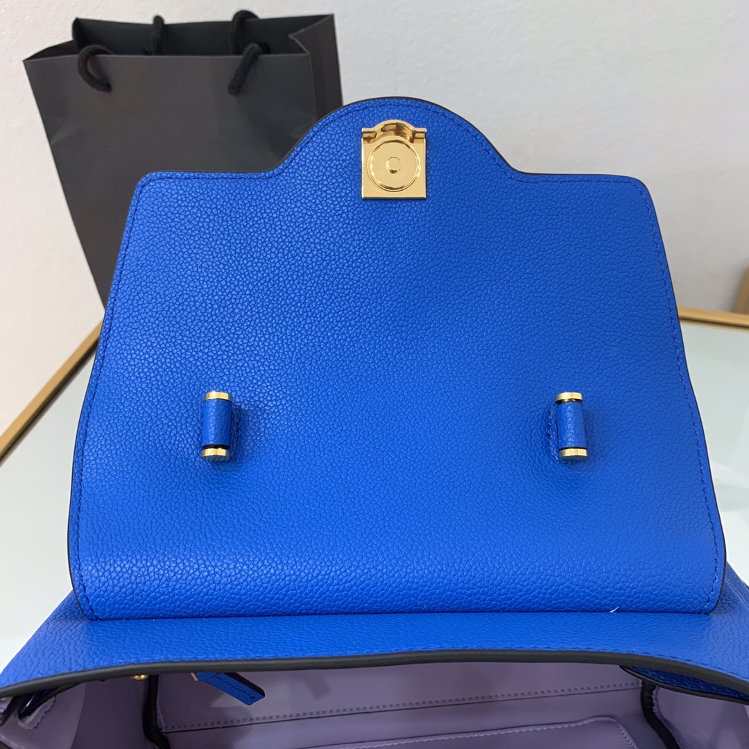 VERSACE LARGE LA MEDUSA HANDBAG Lapis DBFI038 35 x 14 x 25 cm