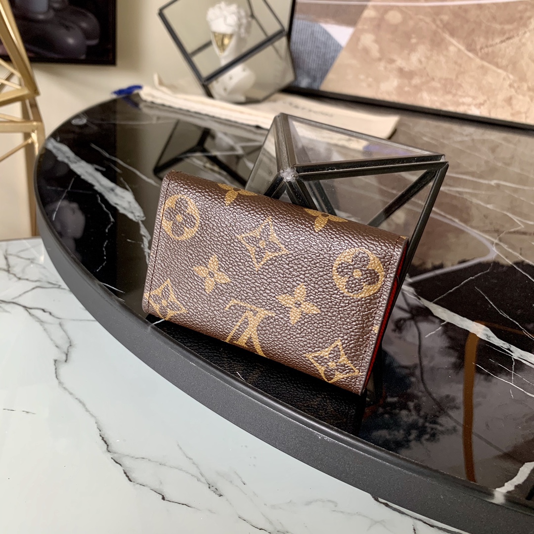 l0vis Vvtt0n 6 key holder monogram canvas orange m62630 10 x 7 cm