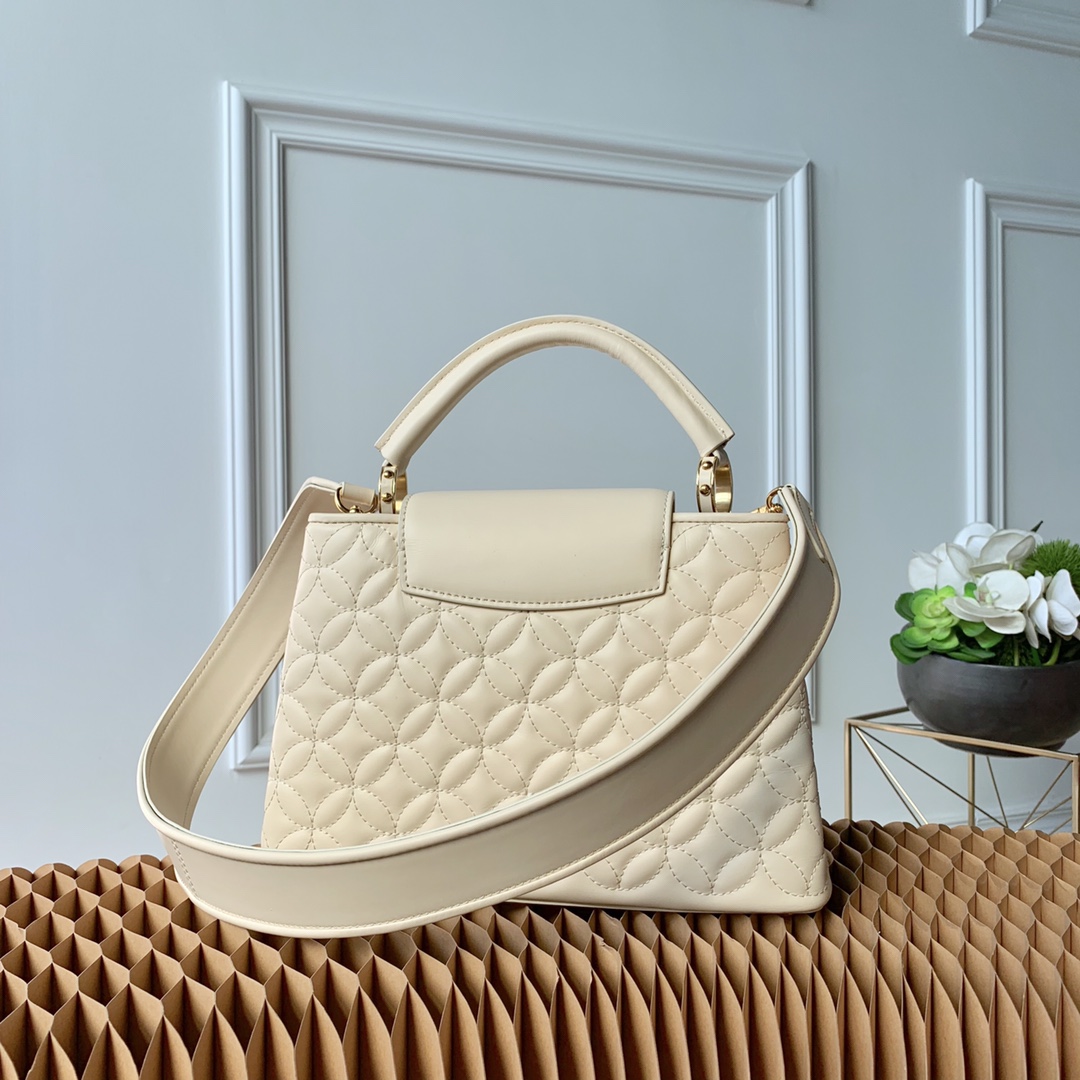 l0vis Vvtt0n capucines bb monogram flower creme m55366 27 x 18 x 9 cm
