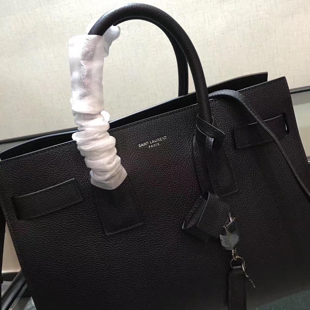 Y51 small classic sac de jour in grained leather black 378299 32 x 25 x 16.5 cm