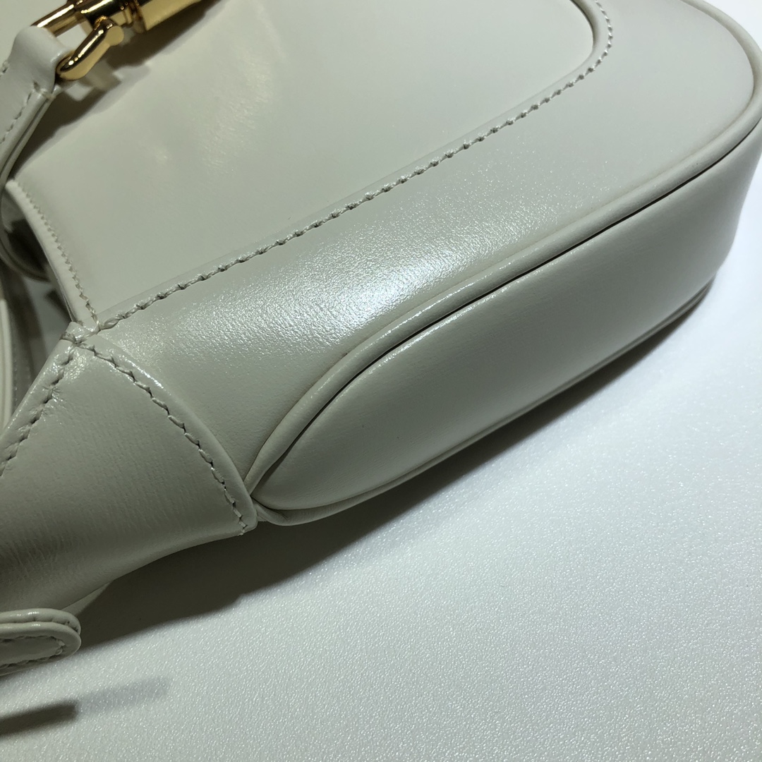 Gvc*1 mini jackie 1961 shoulder bag leather white 637091 19 x 13 x 3 cm