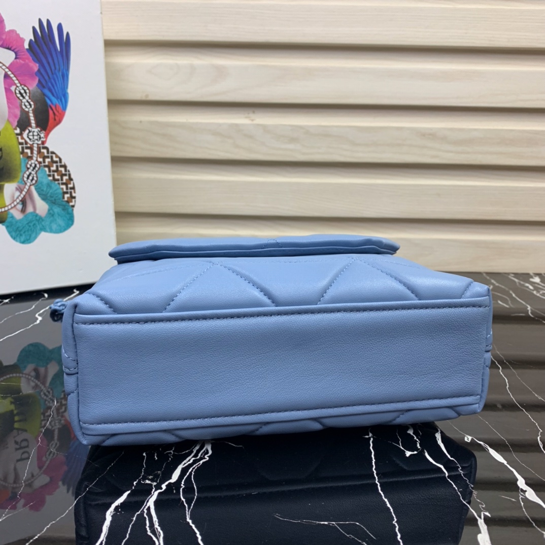 Pra*a small spectrum nappa leather bag astral blue 1bd233 23 x 17 x 8 cm