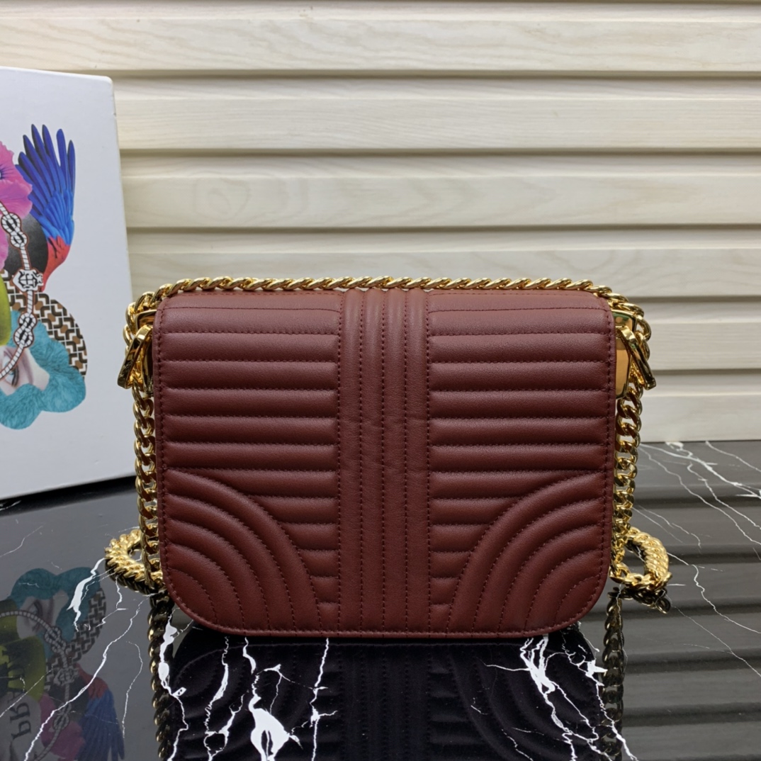 Pra*a diagramme shoulder bag garnet red 1bd227 20.5 x 14 x 5 cm