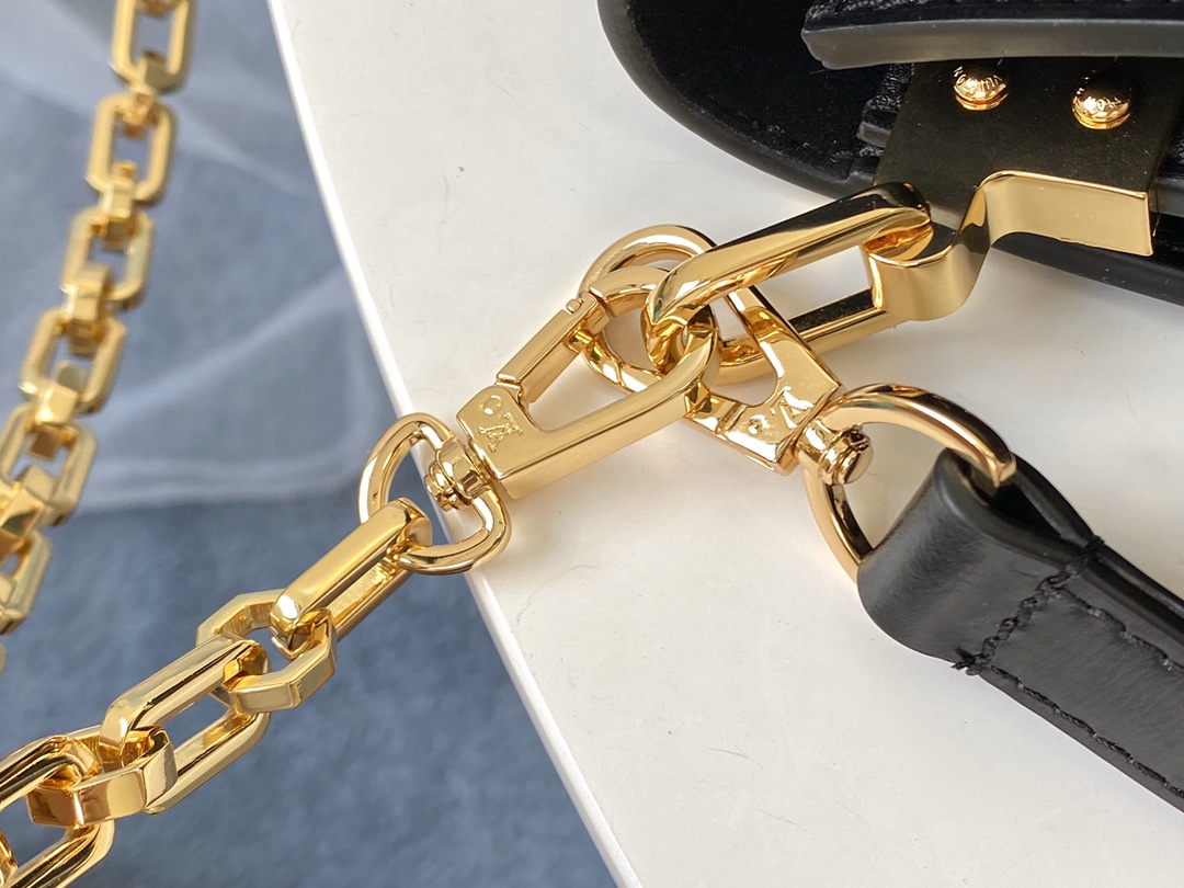 l0vis Vvtt0n dauphine lugano mm leather black m55821 25 x 17 x 10.5 cm