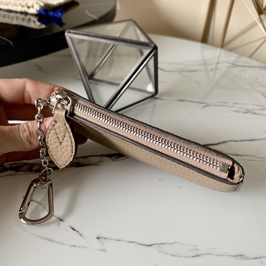 l0vis Vvtt0n key pouch mahina leather monogram pattern khaki m69508 13.8 x 9 x 1.5 cm