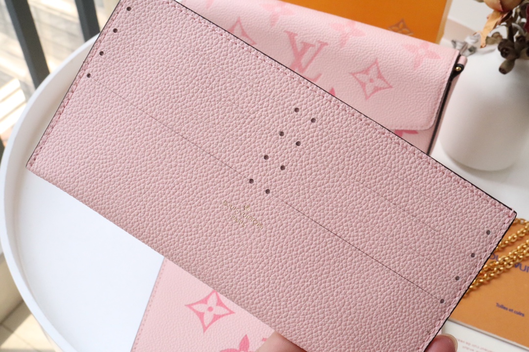 l0vis Vvtt0n fÉlicie pochette monogram empreinte leather pink m69977 21 x 12 x 3 cm