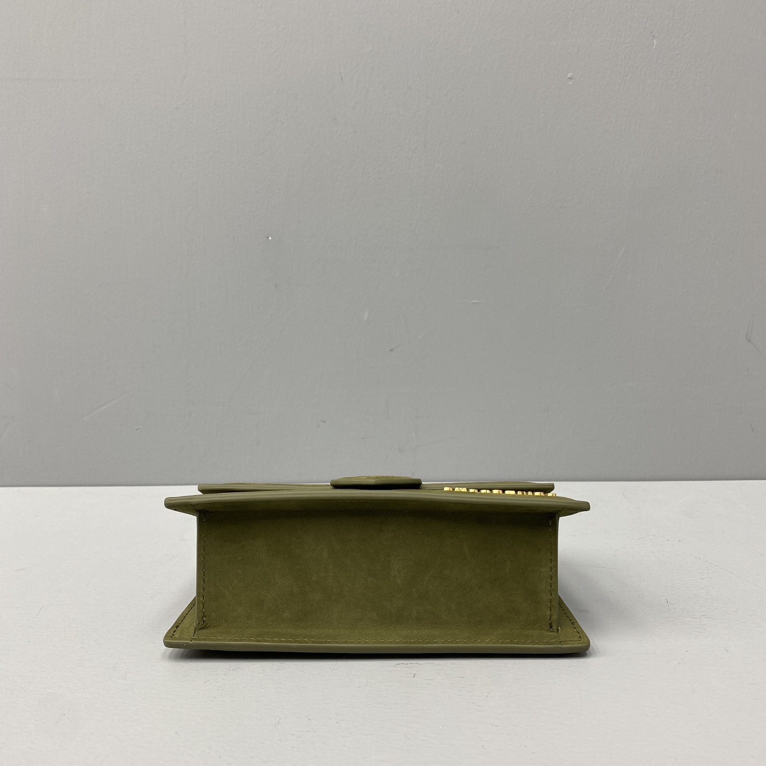 JACQUEMUS SMALL Le Bambino Velvet Green 213BA06 18 x 6 x 7 cm