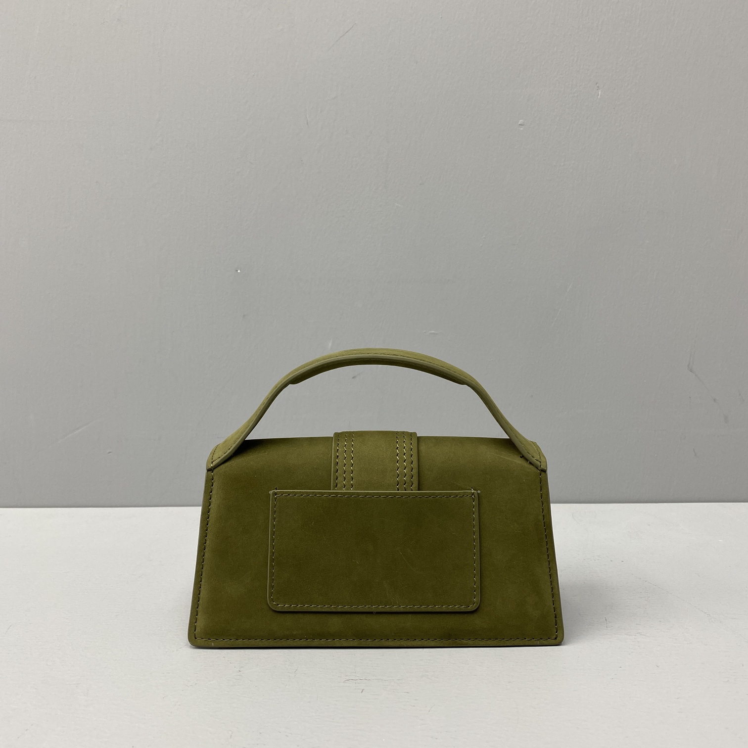 JACQUEMUS SMALL Le Bambino Velvet Green 213BA06 18 x 6 x 7 cm