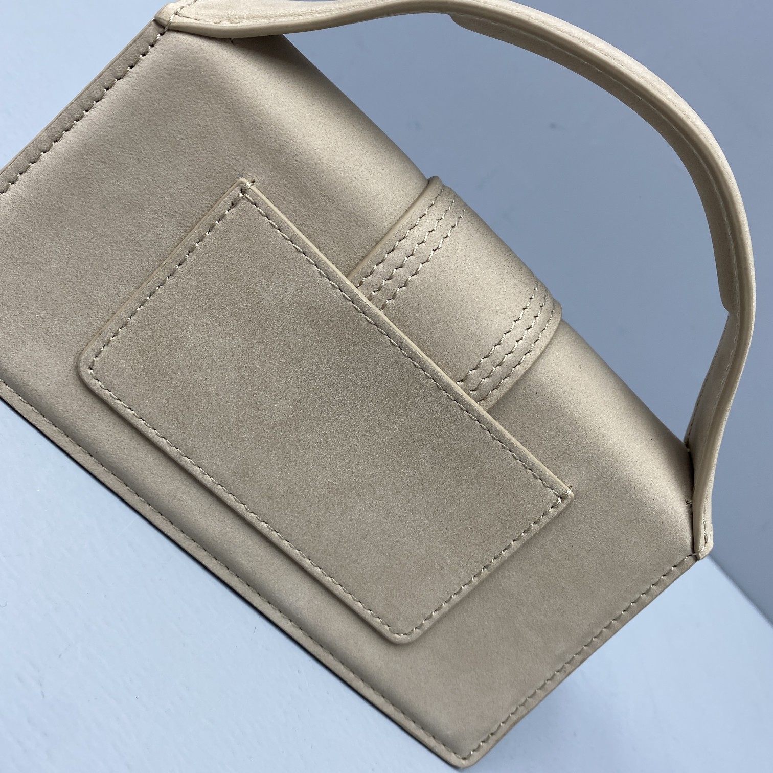 JACQUEMUS SMALL Le Bambino Velvet Beige 213BA06 18 x 6 x 7 cm