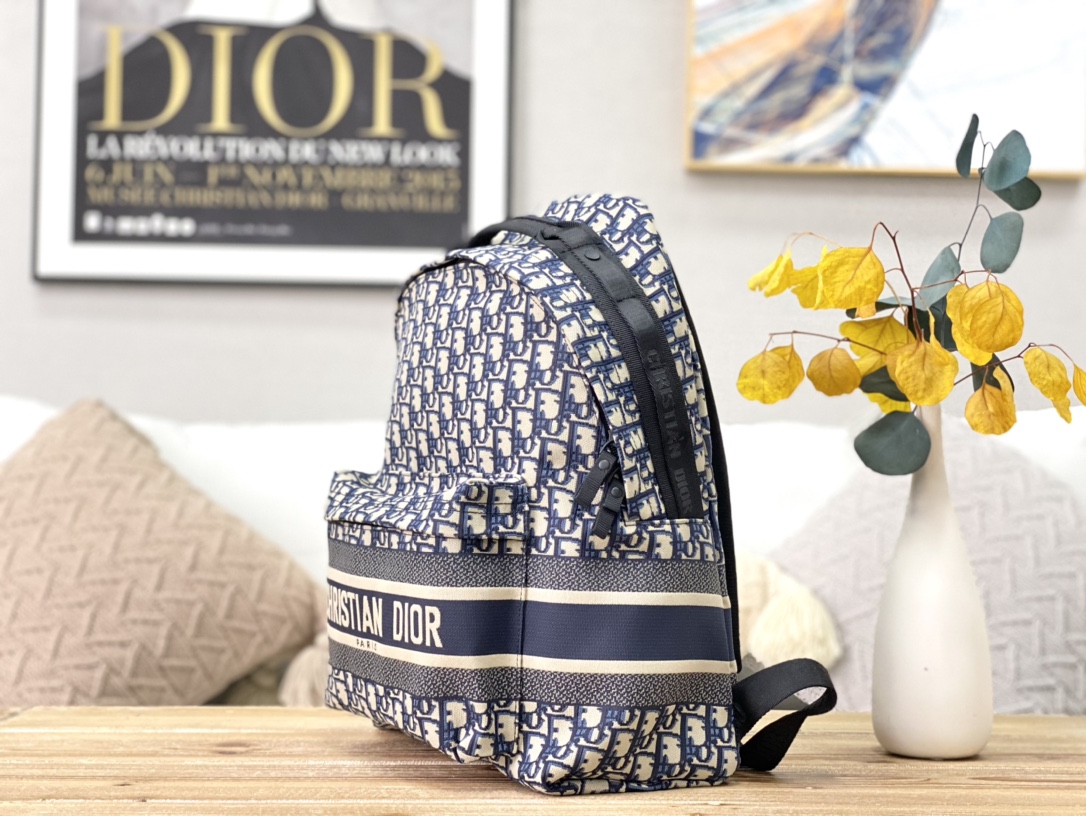D10r travel backpack blue D10r oblique jacquard m6104 35 × 15 × 42 cm