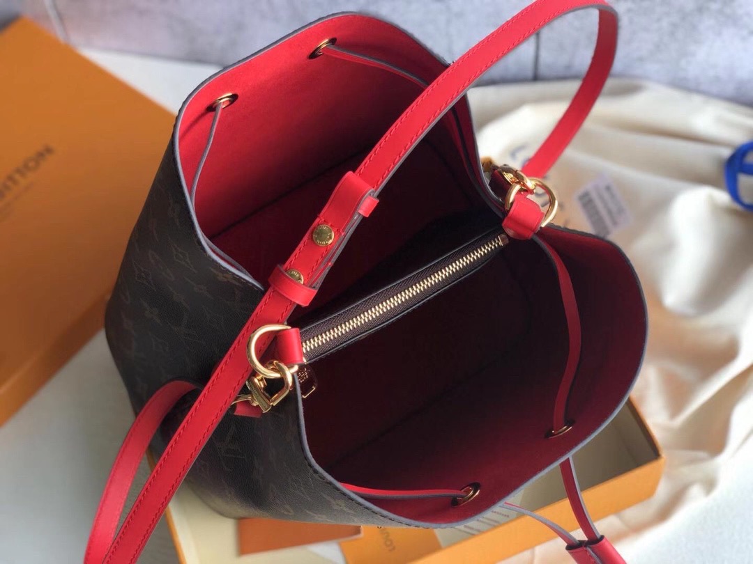 l0vis Vvtt0n nÉonoÉ mm monogram canvas coquelicot red m44021 26cm