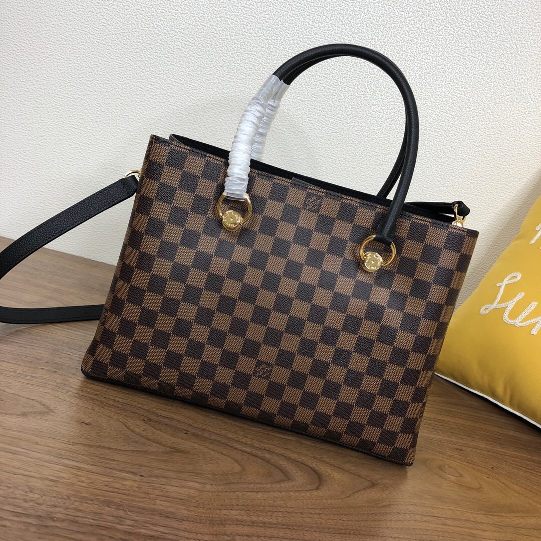 l0vis Vvtt0n lv riverside damier ebene canvas black n40050 36 x 25 x 15 cm