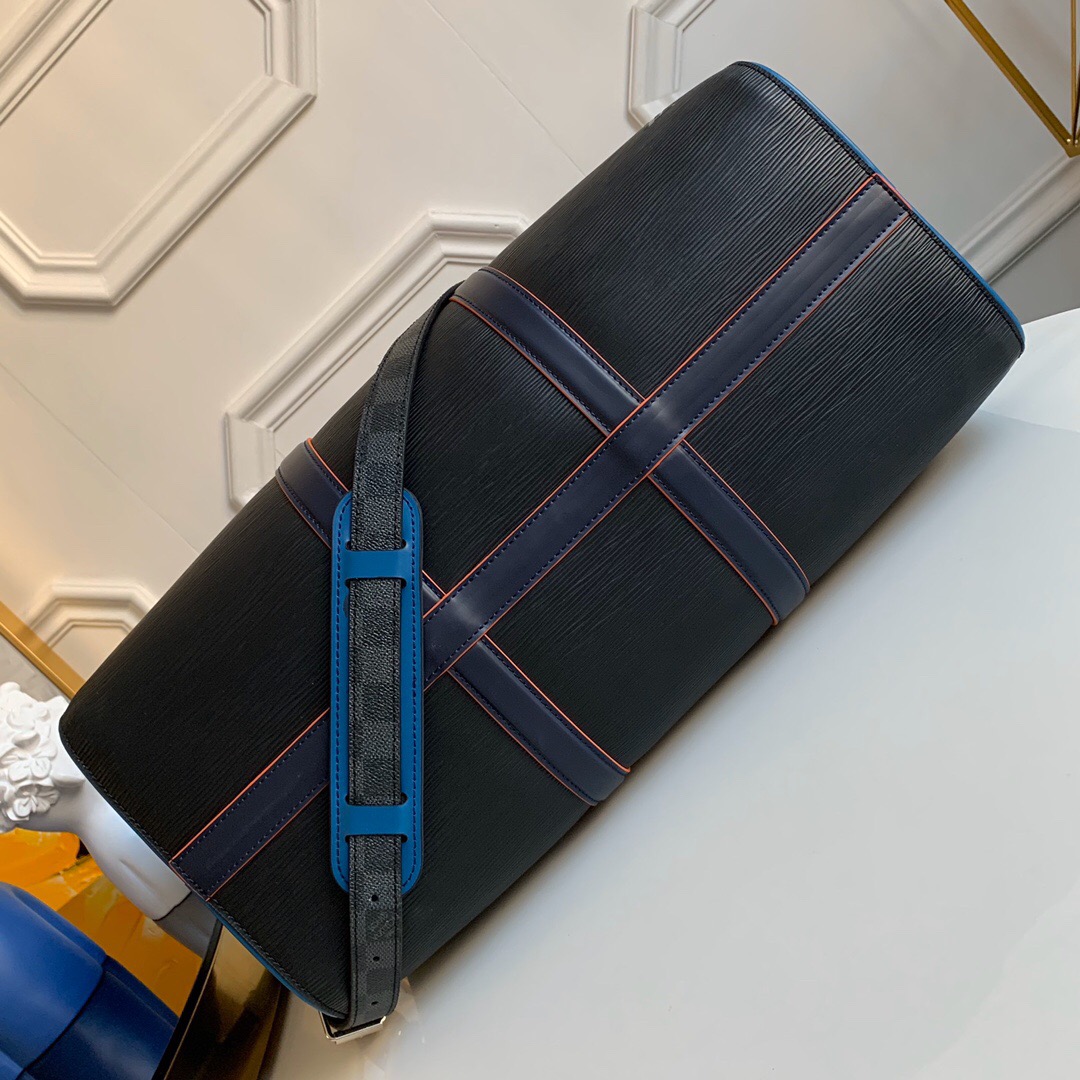 l0vis Vvtt0n keepall 45 travel bag grain epi leather black m51462 45 x 27 x 20 cm