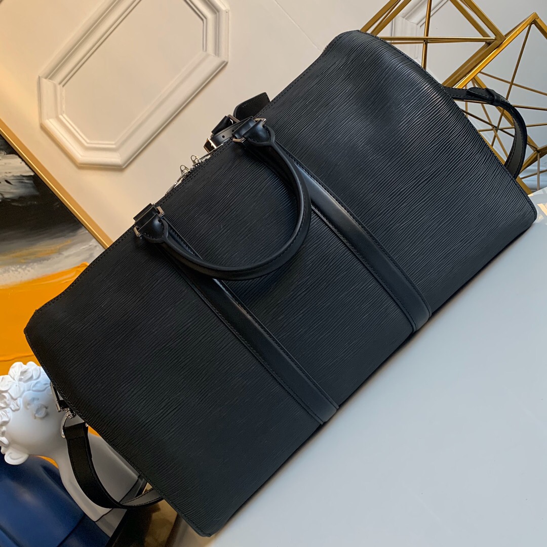 l0vis Vvtt0n keepall 45 travel bag epi leather black 45 x 27 x 20 cm