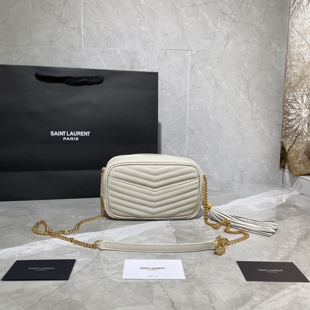 Y51 mini lou camera shoulder bag white 585040 18 × 10 × 5 cm