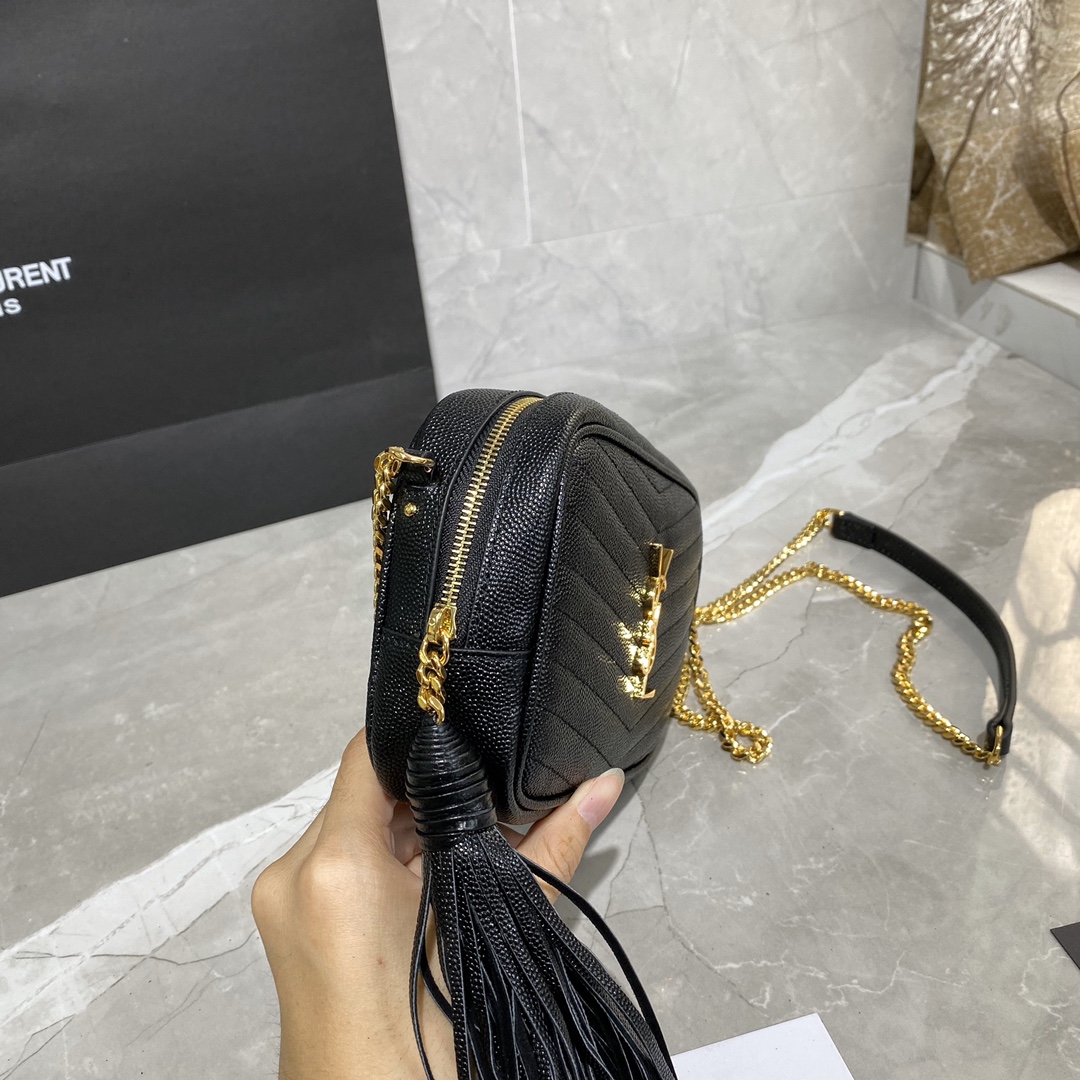 Y51 mini lou camera shoulder bag black 585040 18 × 10 × 5 cm