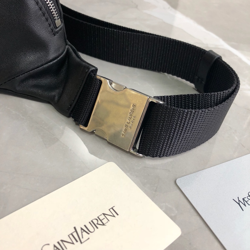 Y51 logo-print bum bag leather black 505671 26 x 12.5 x 7.5 cm