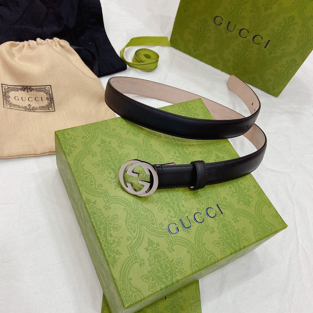 Gvc*1 Gvc*1ssima leather waist belt metal buckle