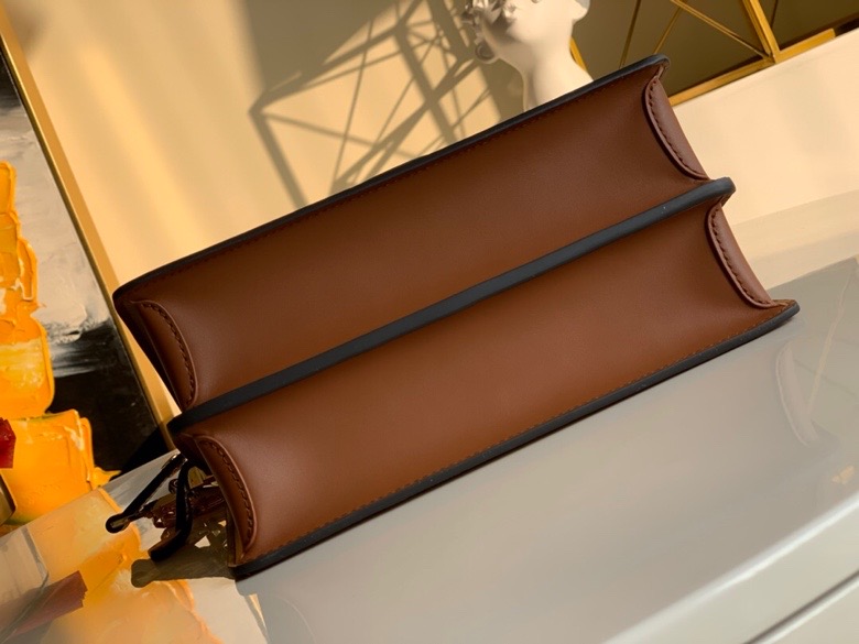 l0vis Vvtt0n since 1854 dauphine mm monogram flowers red m57211 25 x 17 x 10.5 cm