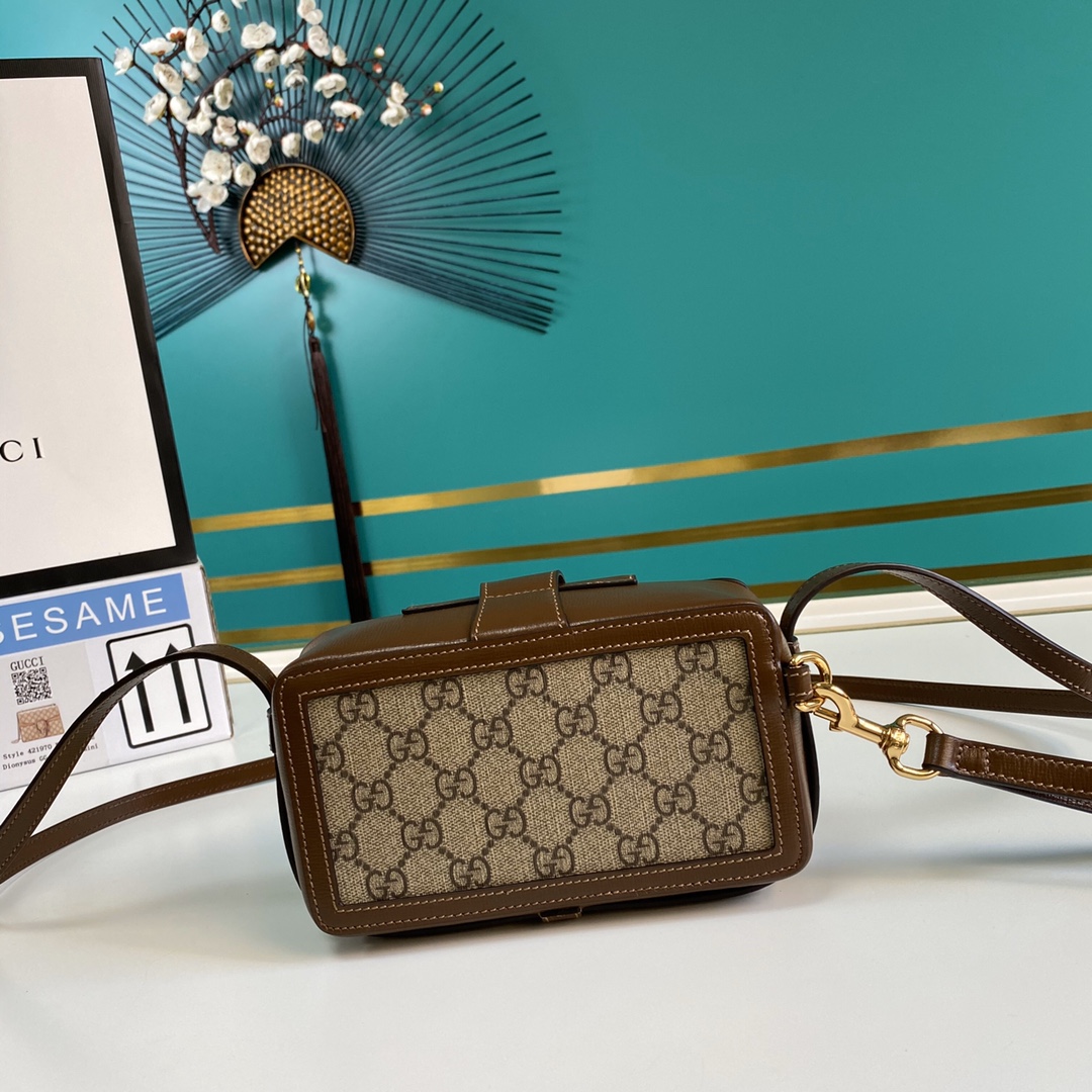 Gvc*1 gg mini bag with clasp closure 614368 18 x 10.5 x 6.5 cm