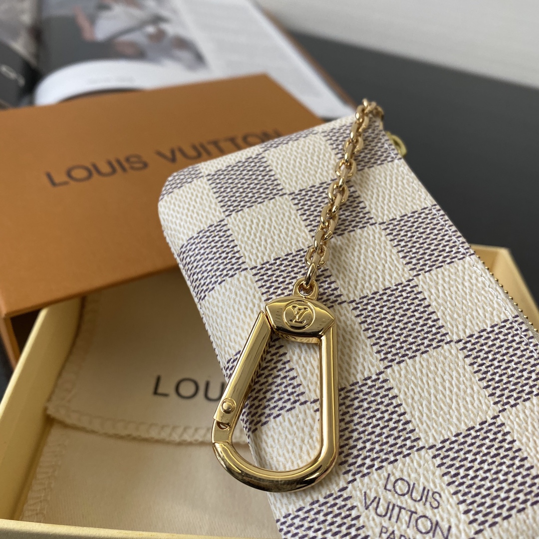 l0vis Vvtt0n key pouch damier azur cancas n62659 11.5 x 6.5cm