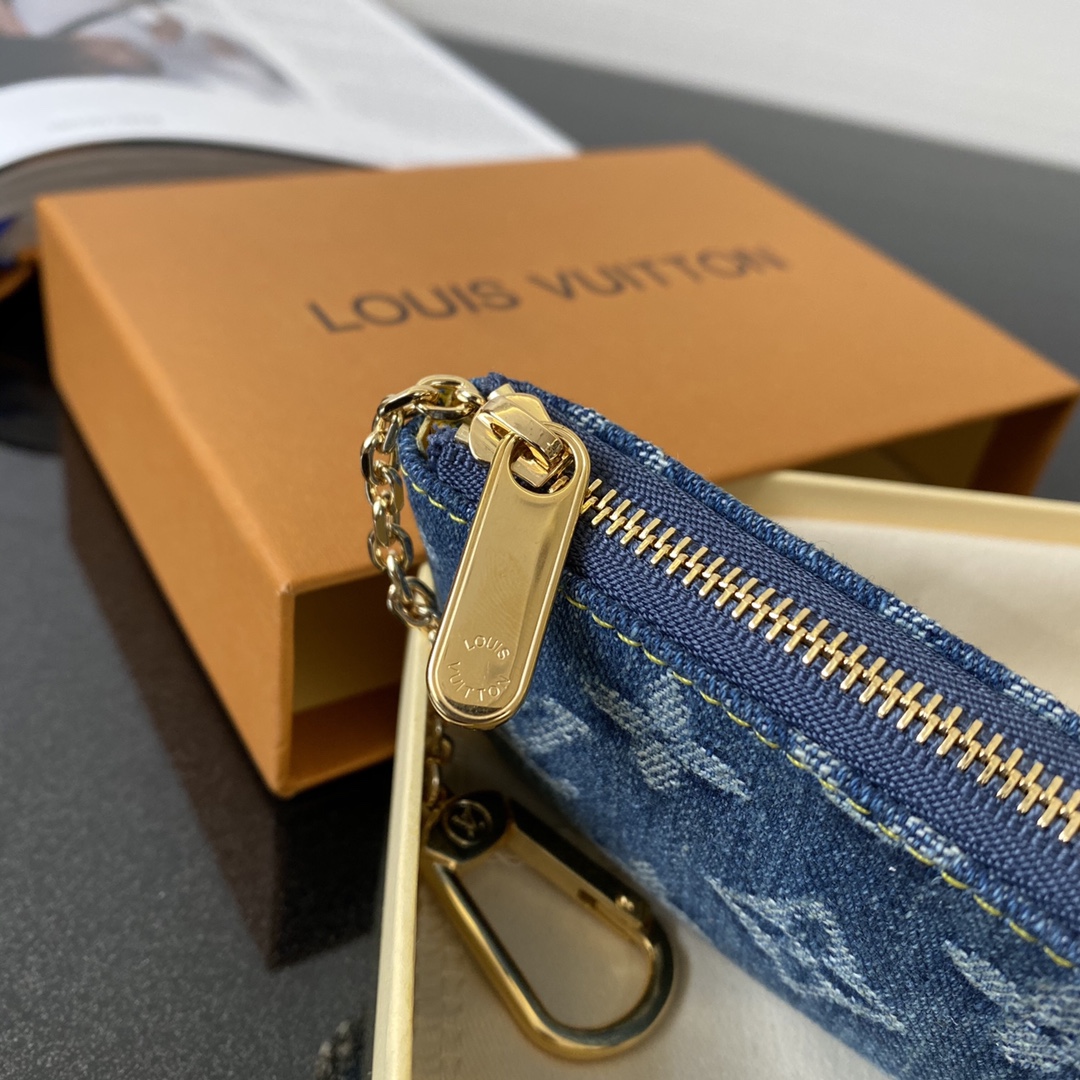 l0vis Vvtt0n key pouch denim n62659 11.5 x 6.5cm