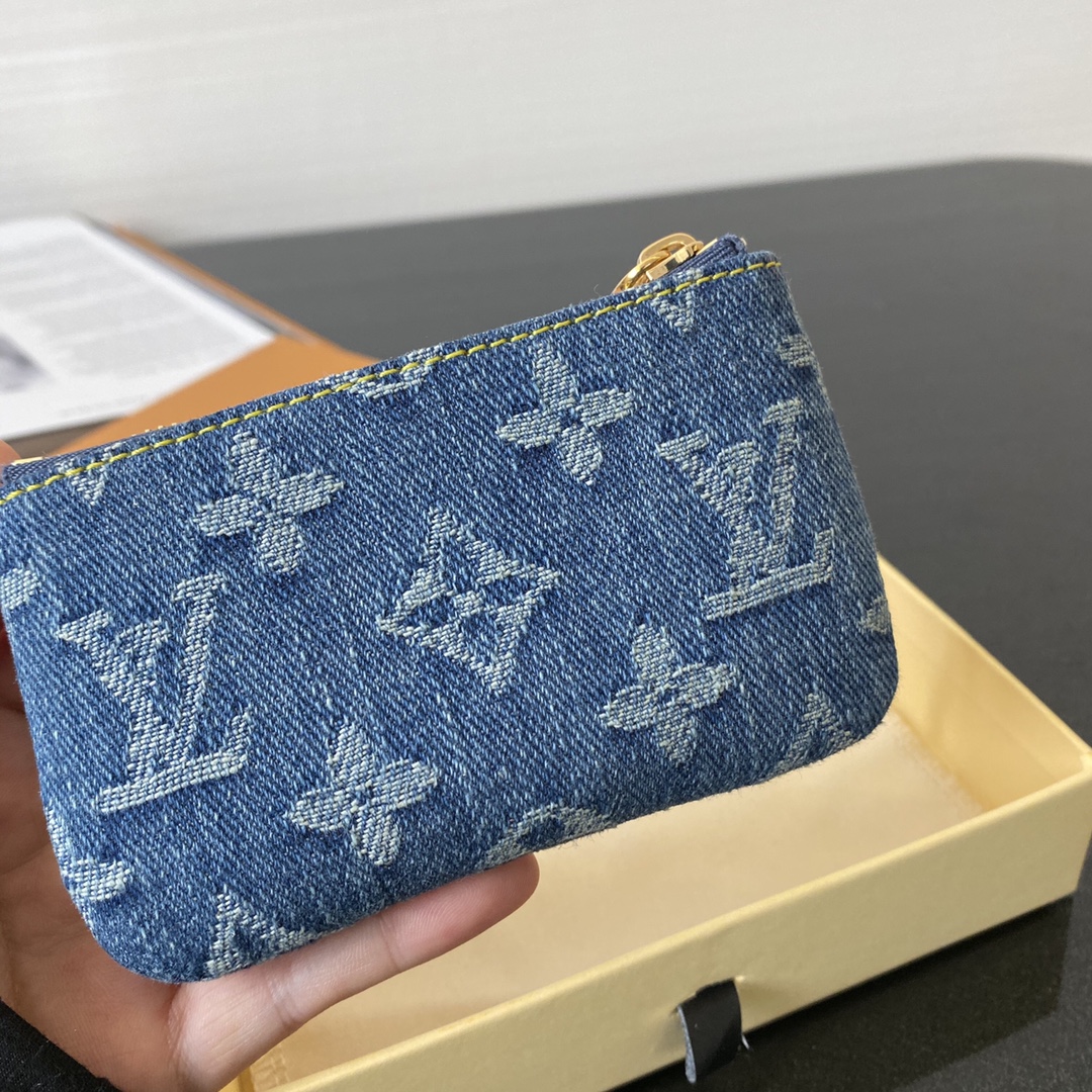 l0vis Vvtt0n key pouch denim n62659 11.5 x 6.5cm