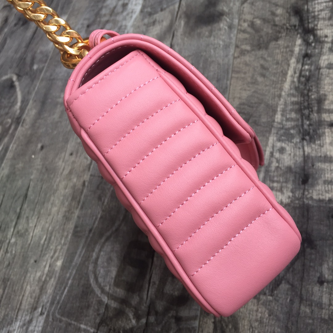 Pra*a medium leather diagramme bag pink 1bd108 24 x 14 x 6 cm