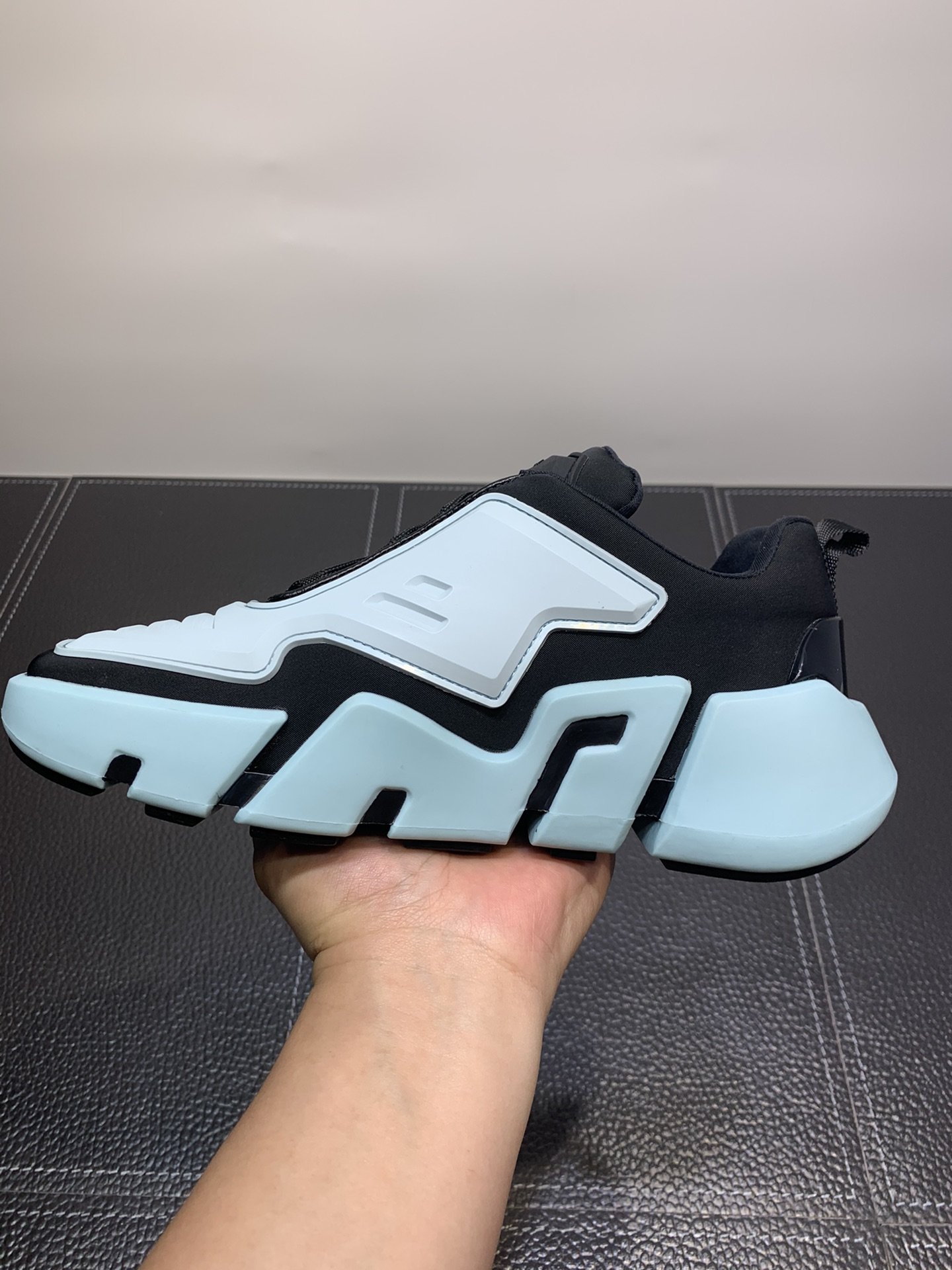 Pra*a techno strectch sneakers blue