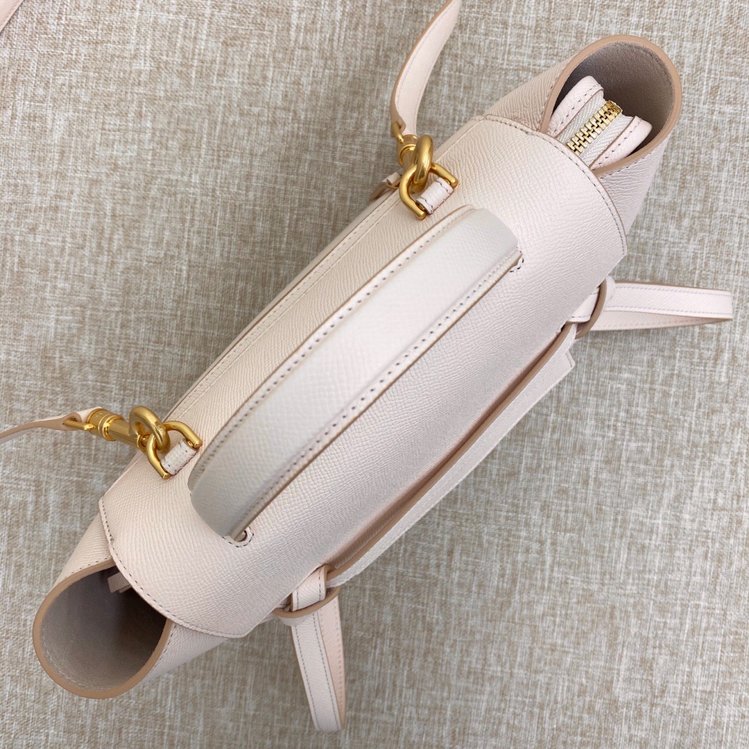 Ce1i*e micro belt bag grained leather light pink 189153 24 × 20 × 14 cm