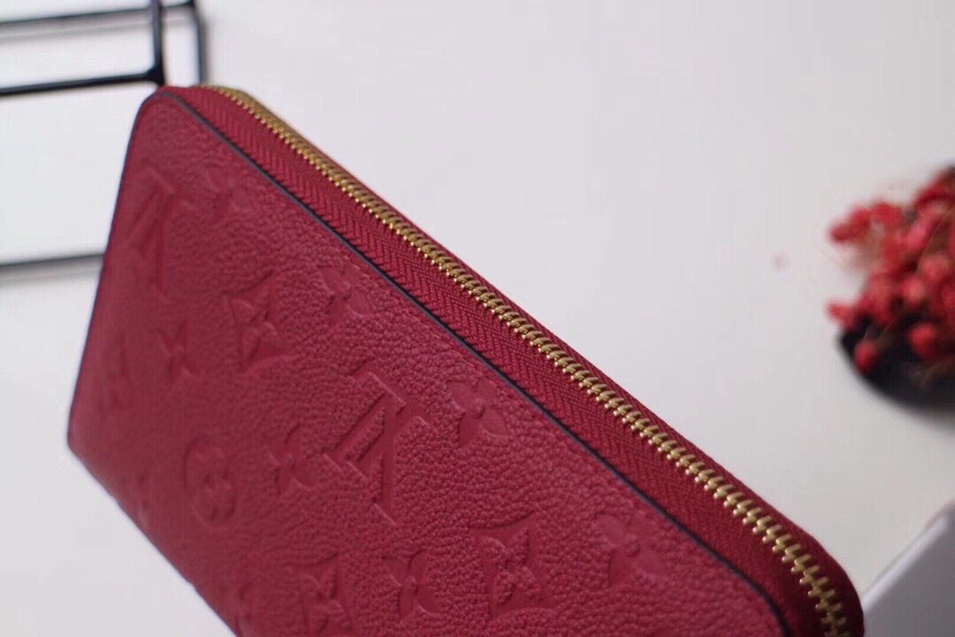 l0vis Vvtt0n zippy wallet monogram leather scarlet m63691 19.5 x 10 cm