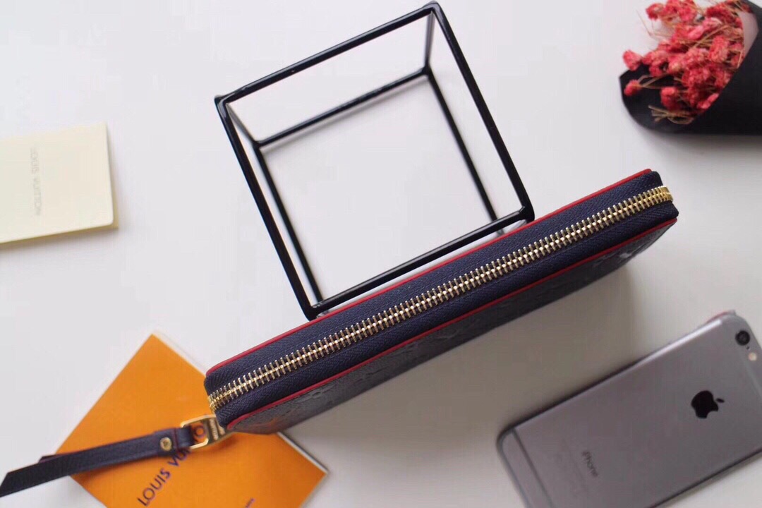 l0vis Vvtt0n zippy wallet monogram leather marine rouge m62121 19.5 x 10 cm