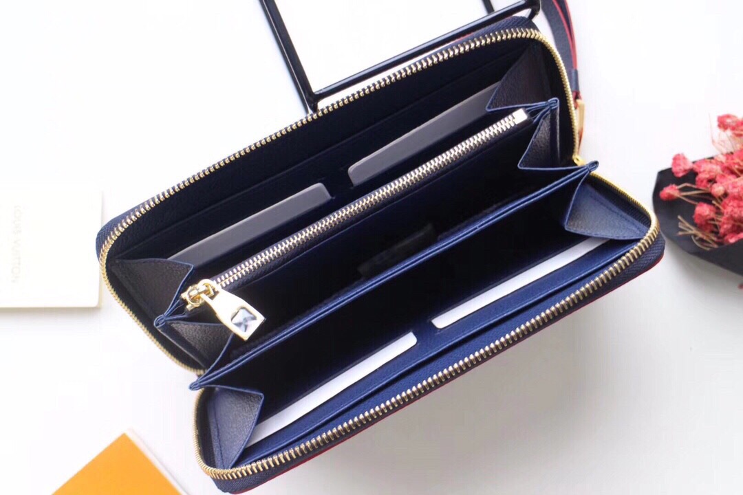 l0vis Vvtt0n zippy wallet monogram leather marine rouge m62121 19.5 x 10 cm