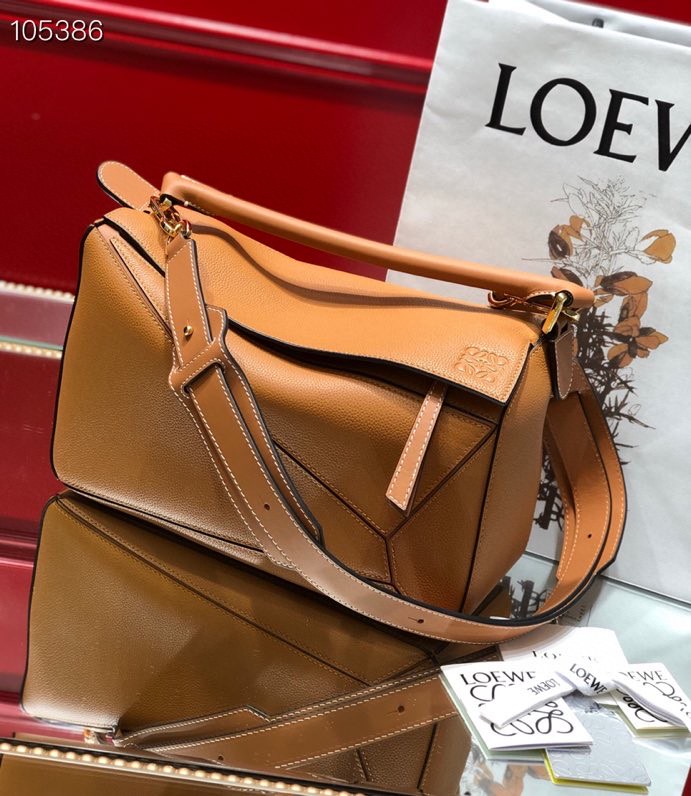 L0ew* puzzle - caramel grain bag 29cm