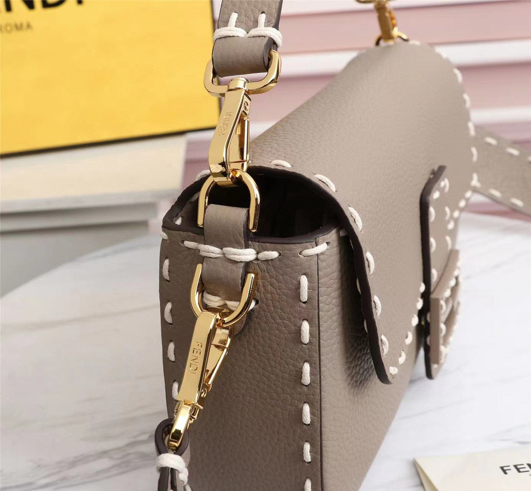 F**di new hand sewing staff family bag 28cm