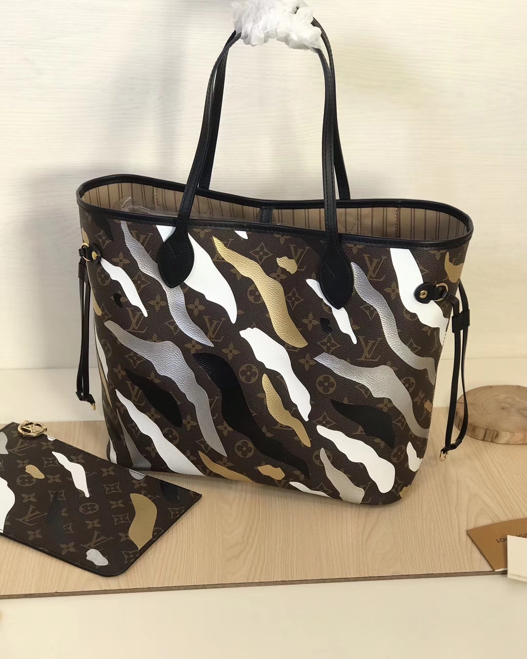 LV M45201 xlol Neverfull medium handbag mm 31cm