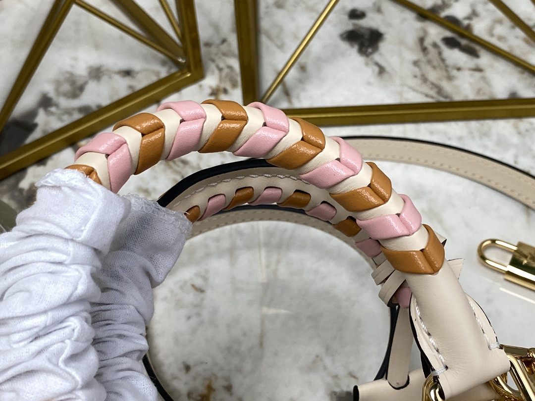 LV ALMA BAG N41221 White grid - 23.5x17.5x11.5cm