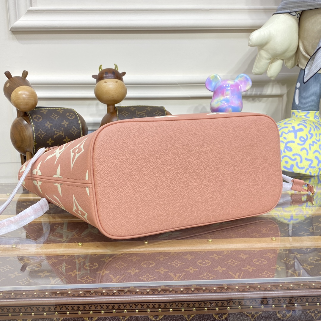 LV Neverfull MM Rose Trianon Leather M58907 - 31 x 28 x 14 cm