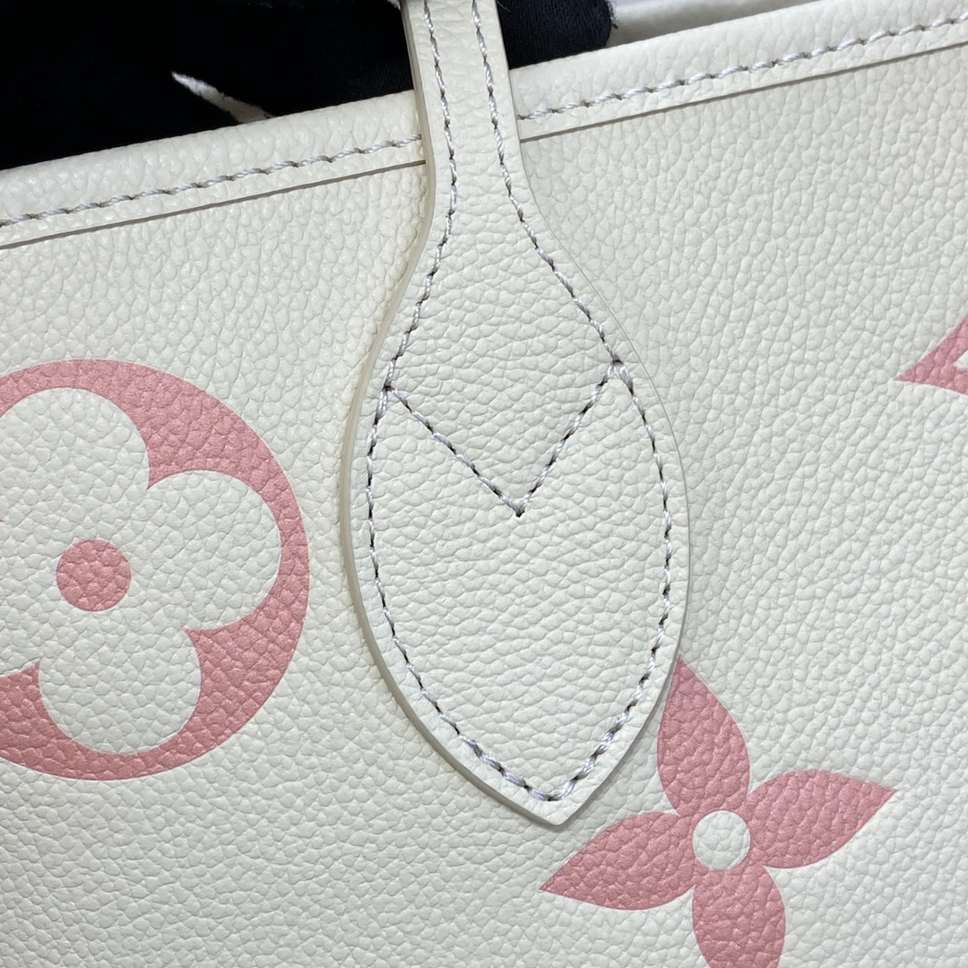 LV Neverfull MM Cream Leather M58907 - 31 x 28 x 14 cm