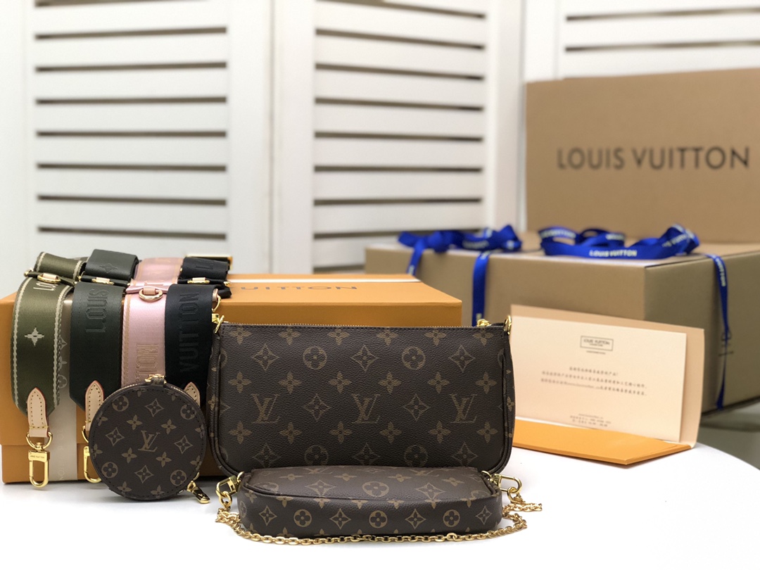 LV MULTI POCHETTE  Monogram Canvas M44823 24x13×4.5 cm