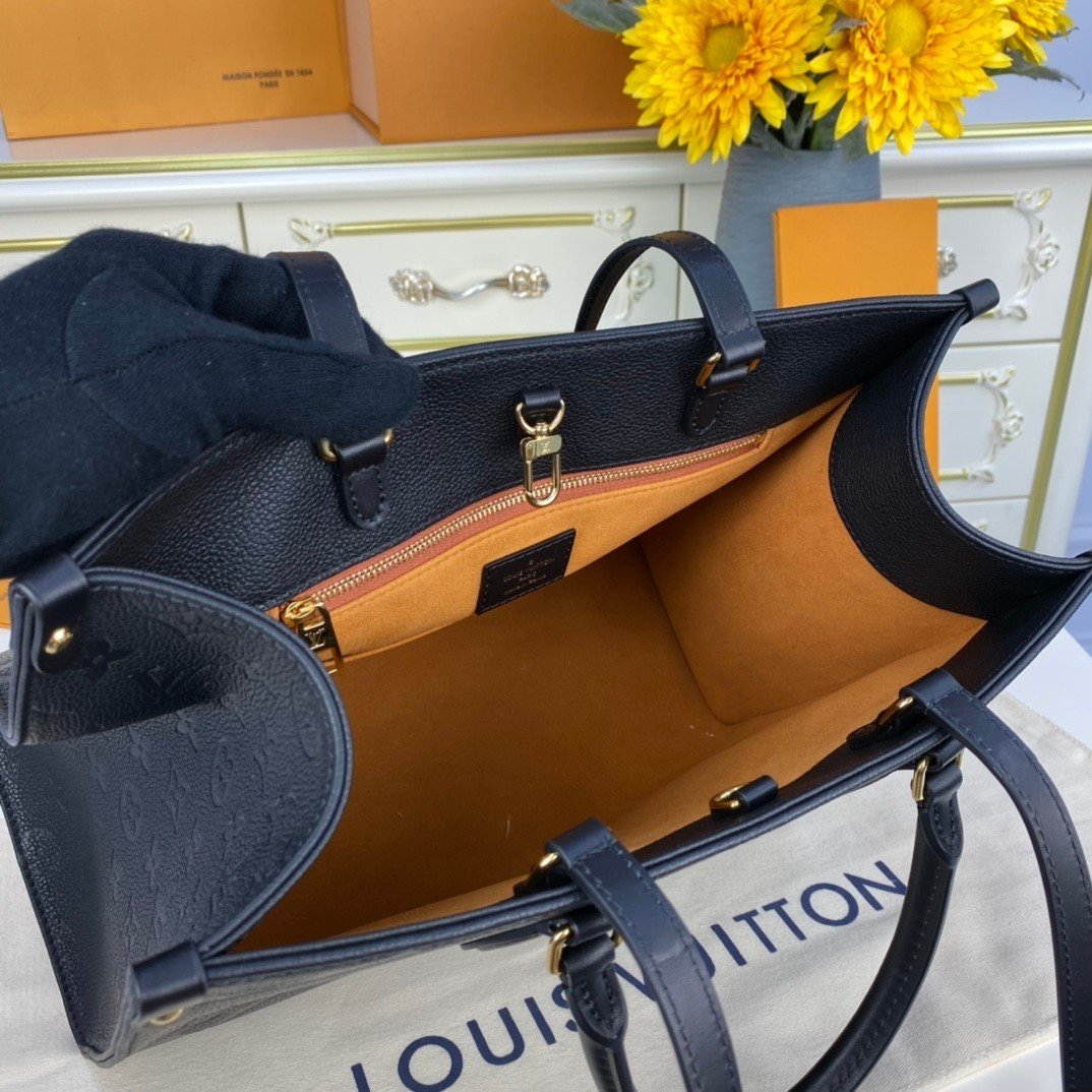 LV OnThe Go Medium Tote bag M45595 Black - 35x27x14cm