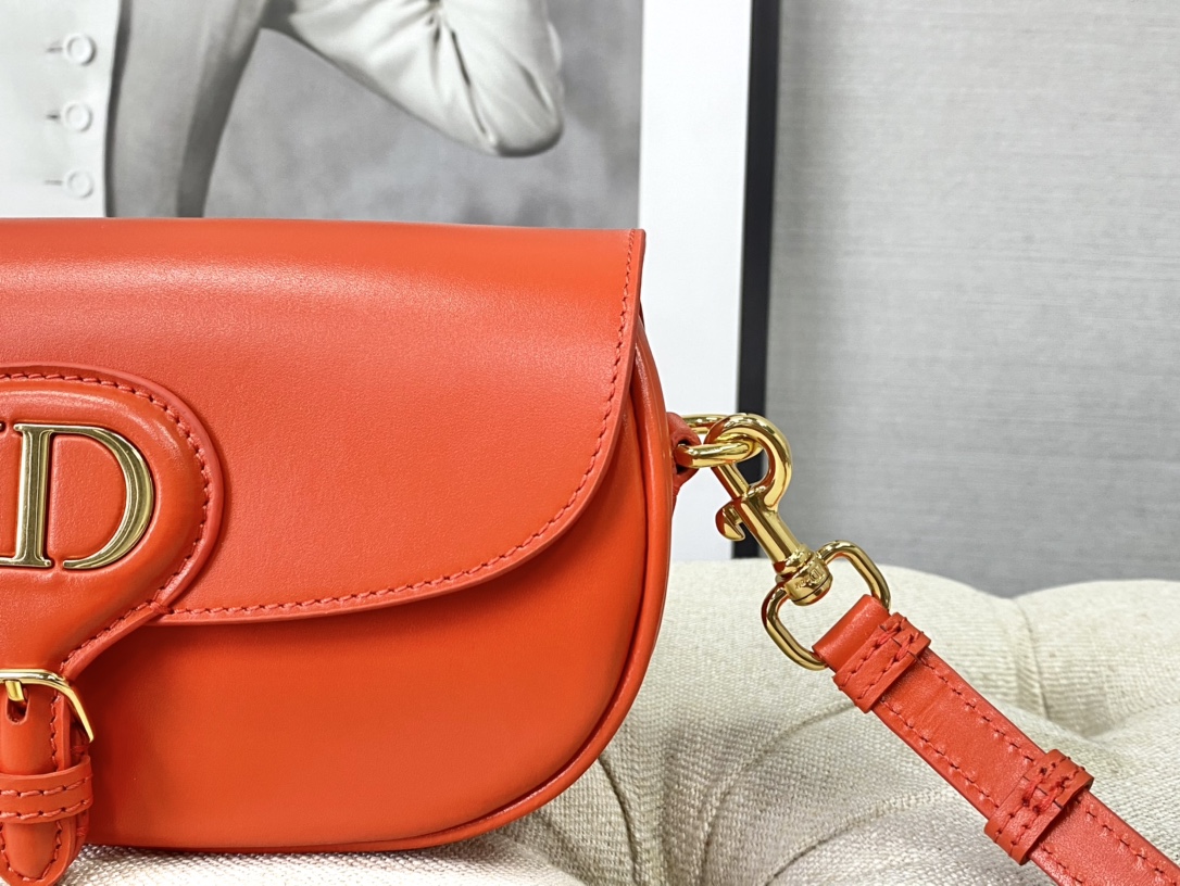 D10r bobby east - west bag smooth leather m9327 orange - 22x13x5cm