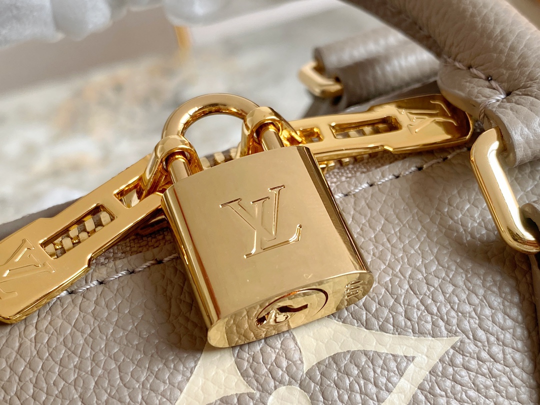 LV Speedy Bandoulière 20 Tourterelle Gray M46575 - 20.5x13.5x12cm