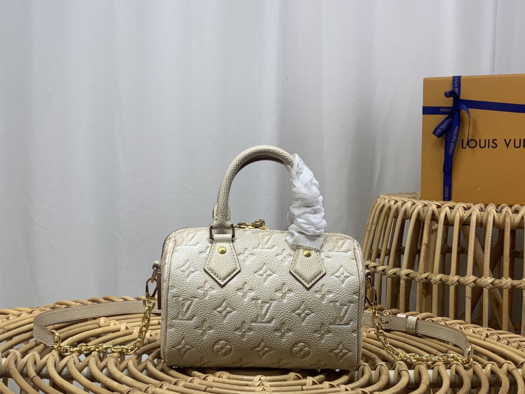 LV Speedy Bandoulière 20 Star Handbag M46163 Pale Beige - 20.5x13.5x12cm