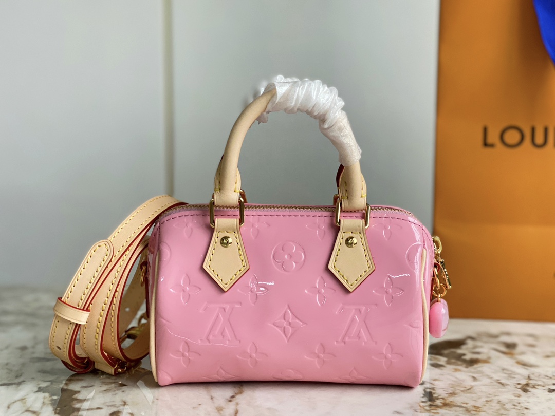 LV Sac Nano Speedy Pink M81879 - 16x10x7.5cm