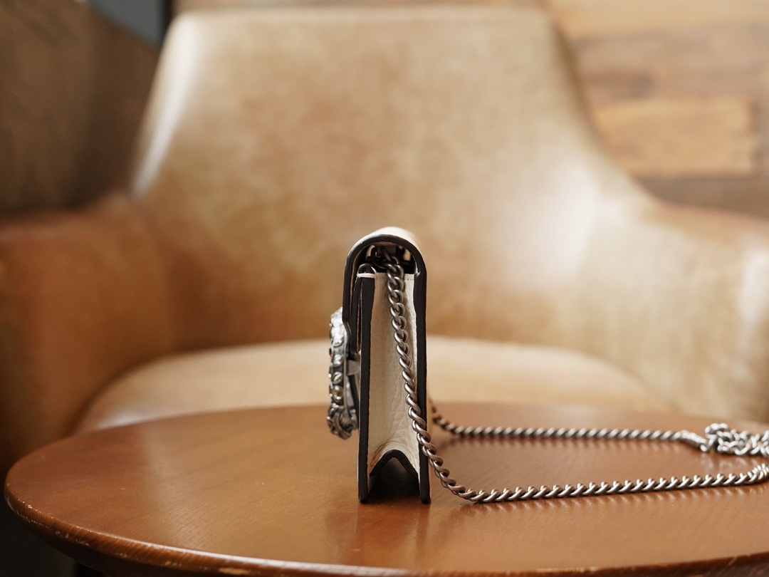 gvc*1 dionysus S*per mini leather bag white 476432 - 16.5x10x4cm