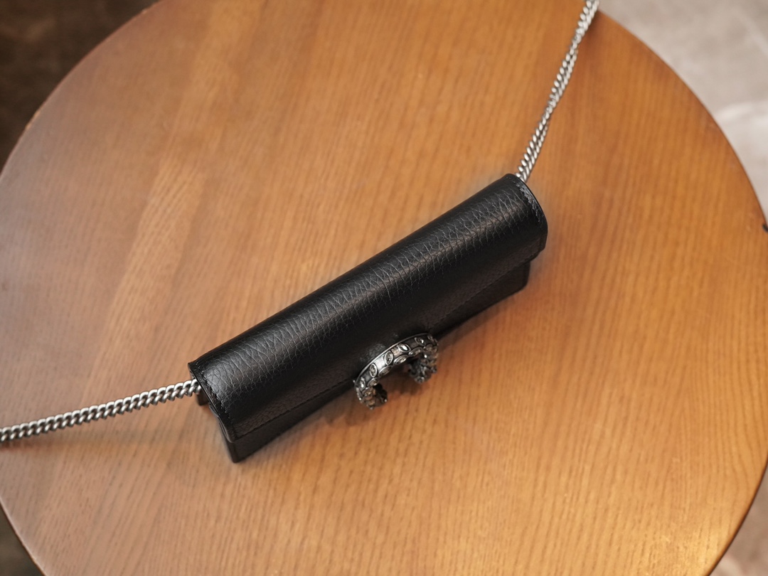 gvc*1 dionysus S*per mini leather bag black ‎476432 - 16.5x10x4cm